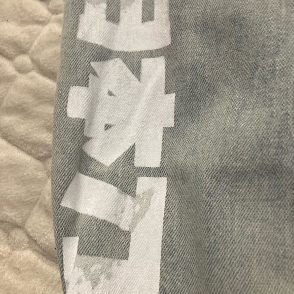 Japanese Bisima blue Jean jacket crow and swords Unisex - Picture 5 of 9